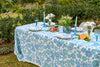 Blue + Duckegg Daisy linen tablecloth
