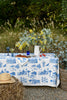 Blue Bush and the Big smoke linen tablecloth