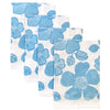 Blue Daisy linen napkins (set of 4)