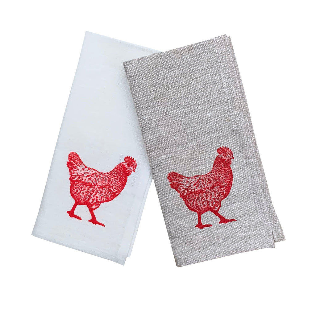 Red Chook linen napkins (set of 4)