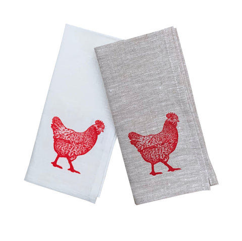 Red Chook linen napkins (set of 4)