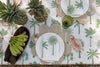 Green Palms linen tablecloth