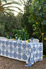 Blue Lebrillo linen tablecloth